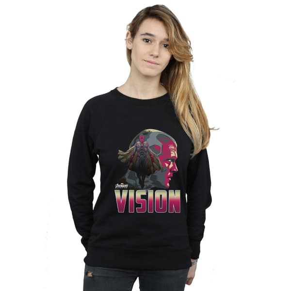 Marvel Dam/kvinnor Avengers Infinity War Vision Character Sweatshirt