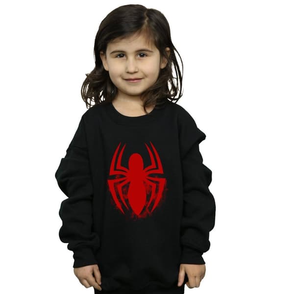 Marvel Girls Spider-Man Logo Emblem Sweatshirt