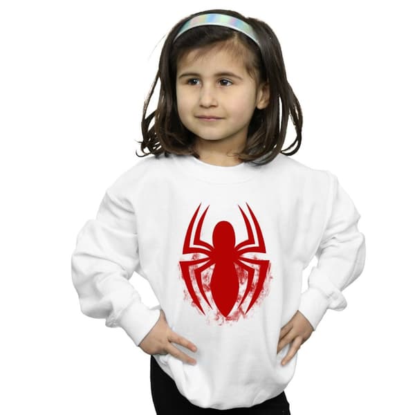 Marvel Girls Spider-Man Logo Emblem Sweatshirt