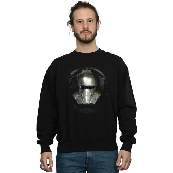 Star Wars Mens The Mandalorian Dark Helmet Sweatshirt