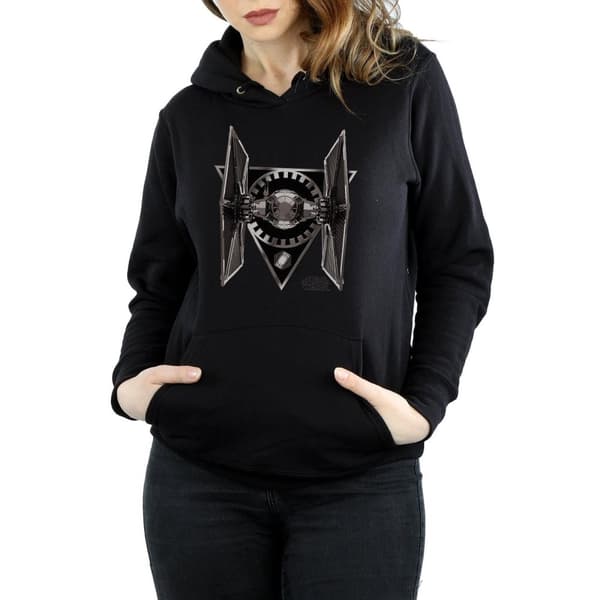 Star Wars Kvinnor/Ladies De sista jediriddarna TIE Fighter Hoodie