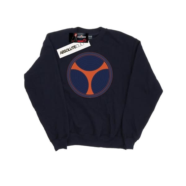Marvel Girls Black Widow Movie Taskmaster Distressed Shield Sweatshirt