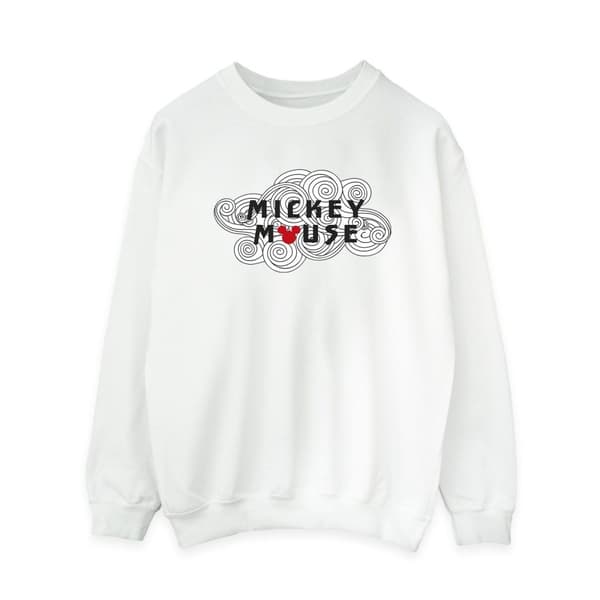 Disney Dam/Tjej Musse Pigg Swirl Logo Sweatshirt