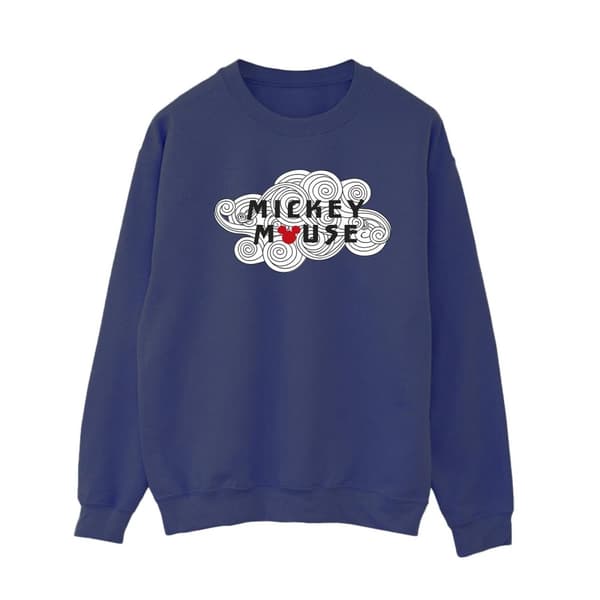 Disney Dam/Tjej Musse Pigg Swirl Logo Sweatshirt