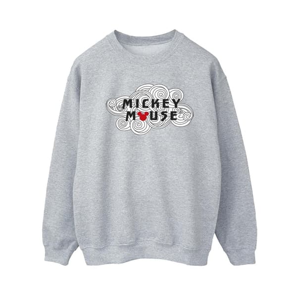 Disney Womens/Ladies Mickey Mouse Swirl Logo Sweatshirt