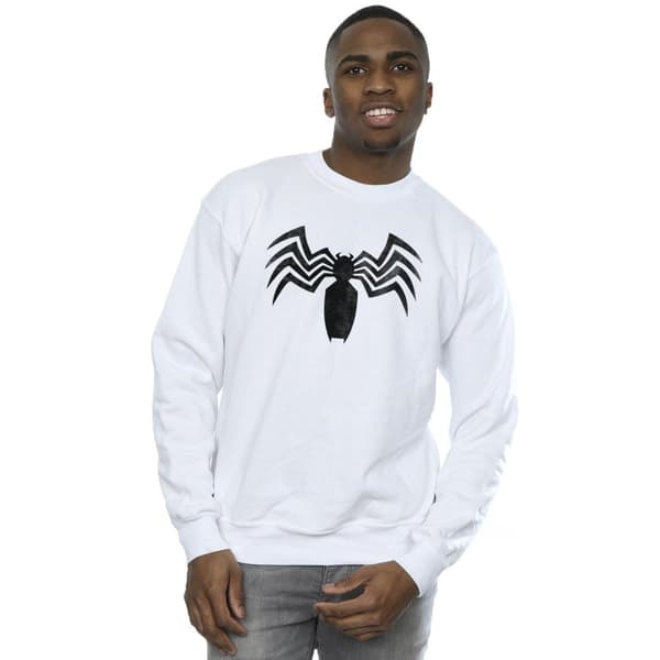 Marvel Venom Spider - Sweatshirt med logotyp och emblem för herrar