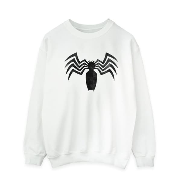 Marvel Venom Spider - Sweatshirt med logotyp och emblem för herrar