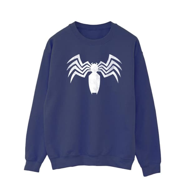 Marvel Venom Spider - Sweatshirt med logotyp och emblem för herrar