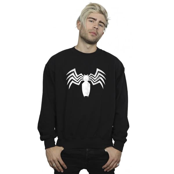 Marvel Venom Spider - Sweatshirt med logotyp och emblem för herrar