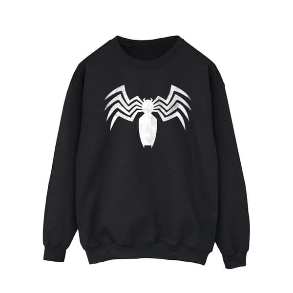 Marvel Venom Spider - Sweatshirt med logotyp och emblem för herrar