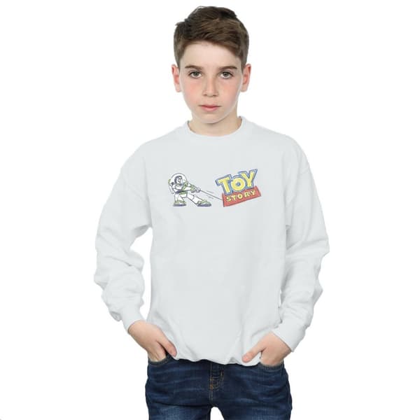 Disney Boys Toy Story Buzz Pulling Logo Sweatshirt
