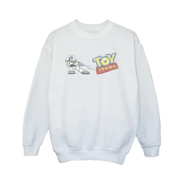 Disney Boys Toy Story Buzz Pulling Logo Sweatshirt