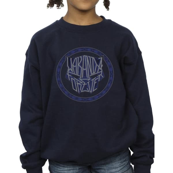 Marvel Girls Wakanda Forever Tribal Icon Sweatshirt