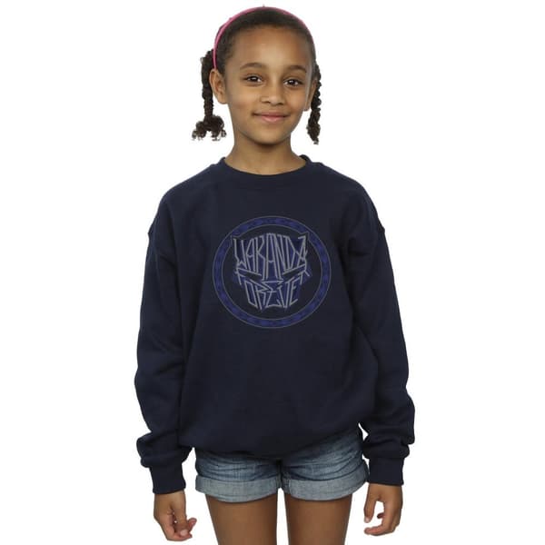 Marvel Girls Wakanda Forever Tribal Icon Sweatshirt