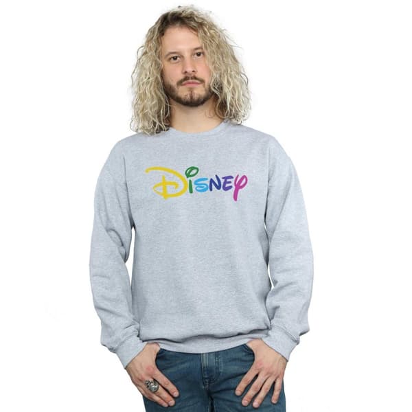 Disney Sweatshirt med färglogotyp för herrar