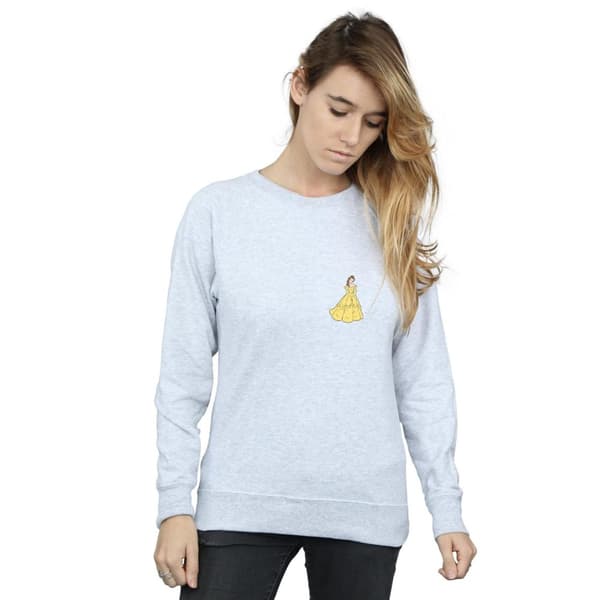 Disney Princess Dam/Tjej Belle Chest Sweatshirt