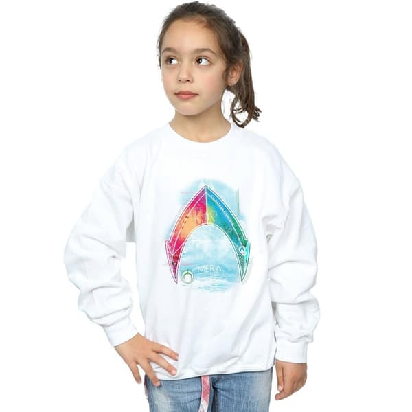 DC Comics Girls Aquaman Mera Logo Sweatshirt