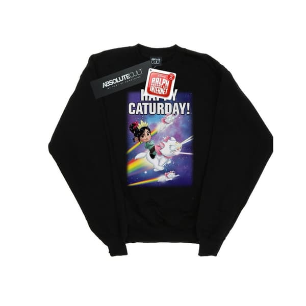 Disney Girls Wreck It Ralph Happy Caturday Sweatshirt