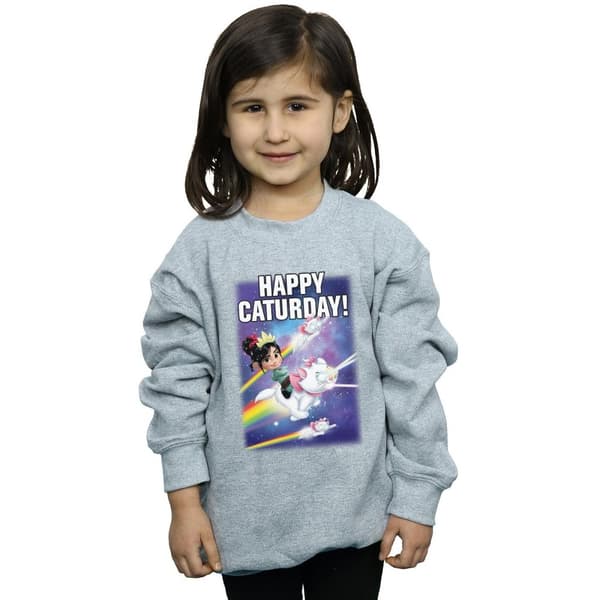 Disney Girls Wreck It Ralph Happy Caturday Sweatshirt
