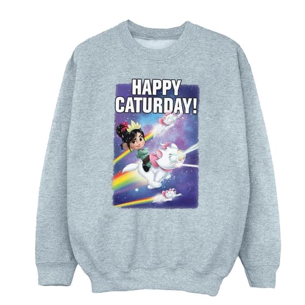 Disney Girls Wreck It Ralph Happy Caturday Sweatshirt