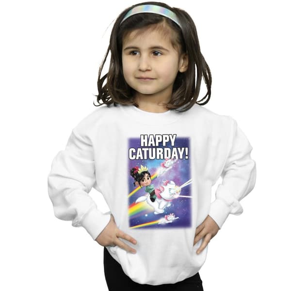 Disney Girls Wreck It Ralph Happy Caturday Sweatshirt