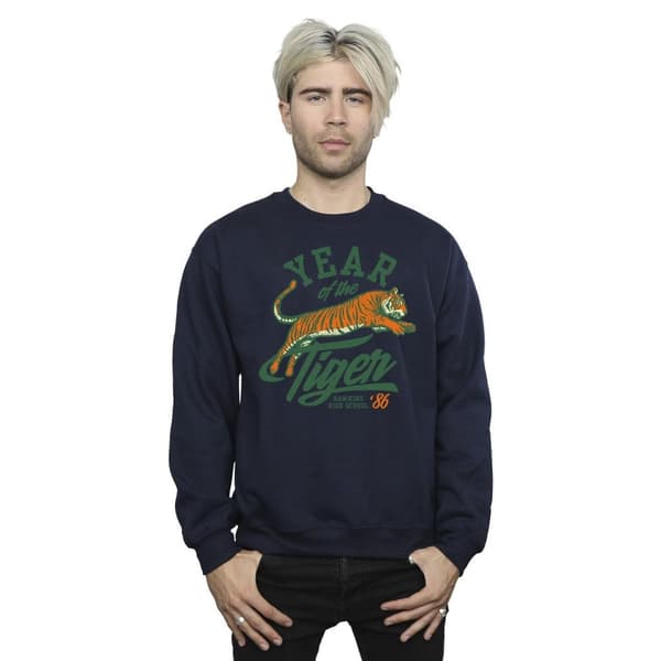 Netflix Mens Stranger Things Hawkins Year of the Tiger 86 Sweatshirt