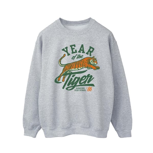 Netflix Mens Stranger Things Hawkins Year of the Tiger 86 Sweatshirt