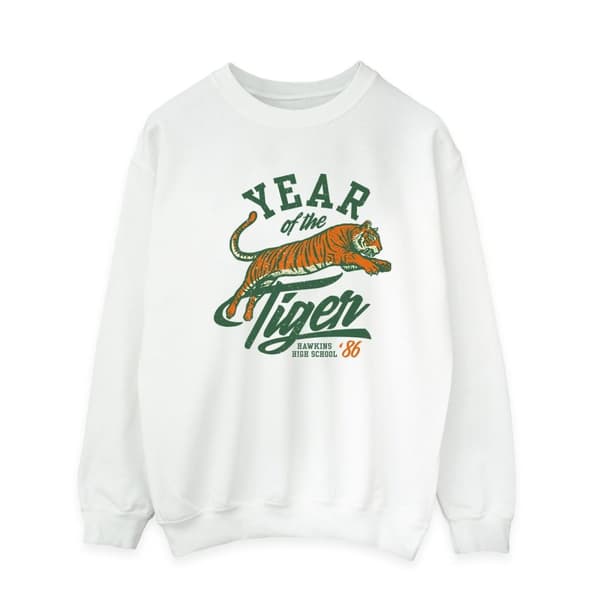 Netflix Mens Stranger Things Hawkins Year of the Tiger 86 Sweatshirt