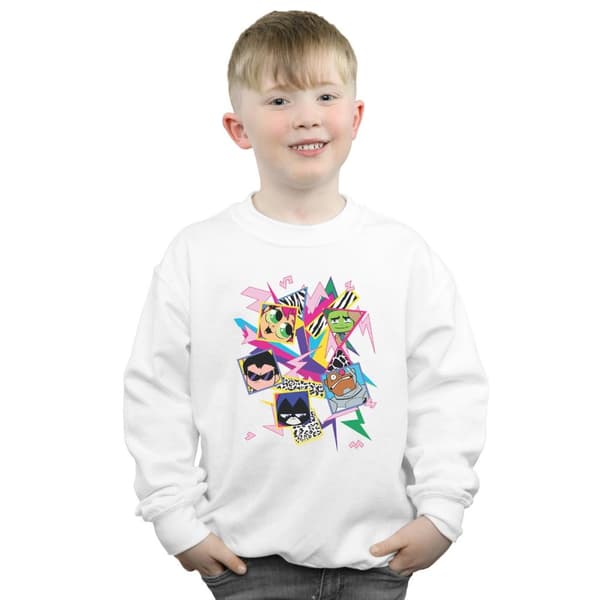 DC Comics Boys Teen Titans Go 80s Icons Sweatshirt