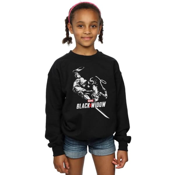 Marvel Girls Black Widow Movie Taskmaster Battle Sweatshirt