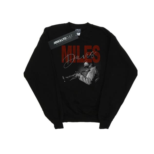 Miles Davis Sweatshirt med tryckfotografi för herrar