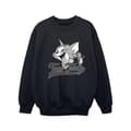 Miniatyrbillede 1 af 3: Tom And Jerry Girls Greyscale Square Sweatshirt
