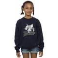 Miniatyrbillede 2 af 3: Tom And Jerry Girls Greyscale Square Sweatshirt