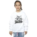 Miniatyrbillede 2 af 3: Tom And Jerry Girls Greyscale Square Sweatshirt