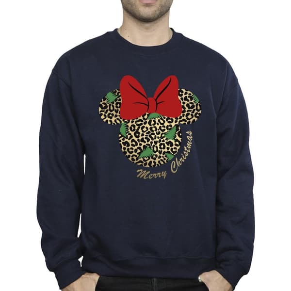 Disney Minnie Mouse Leopard Christmas Sweatshirt - herr