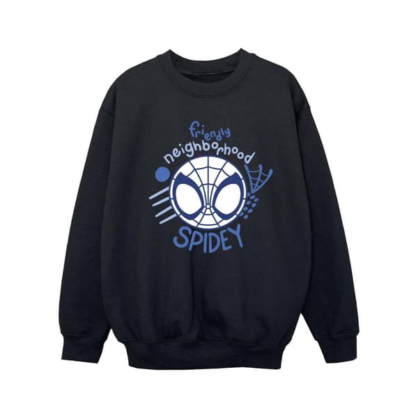 Marvel Girls Spidey And His Amazing Friends Neighbourhood Sweatshirt Black 5-6 Years