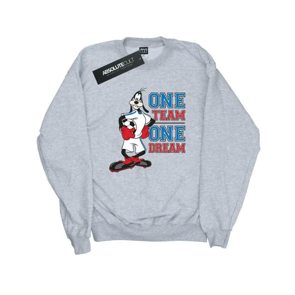 Disney Mens Goofy One Team One Dream Sweatshirt
