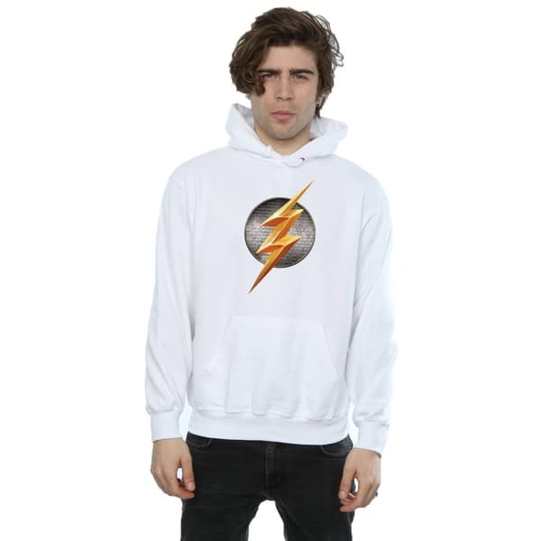 DC Comics Mens Justice League Movie Flash Emblem Hoodie