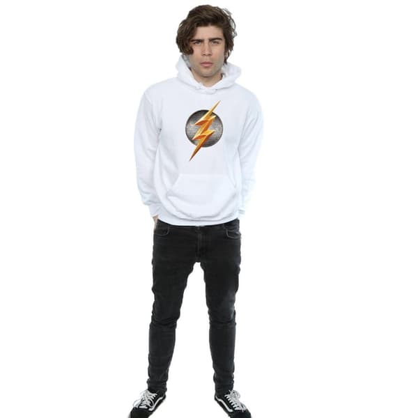 DC Comics Mens Justice League Movie Flash Emblem Hoodie