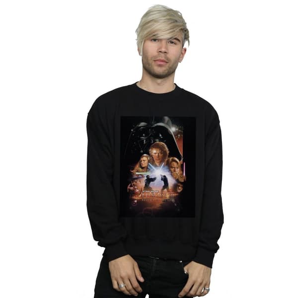 Star Wars Mens Episode III Movie Poster Sweatshirt