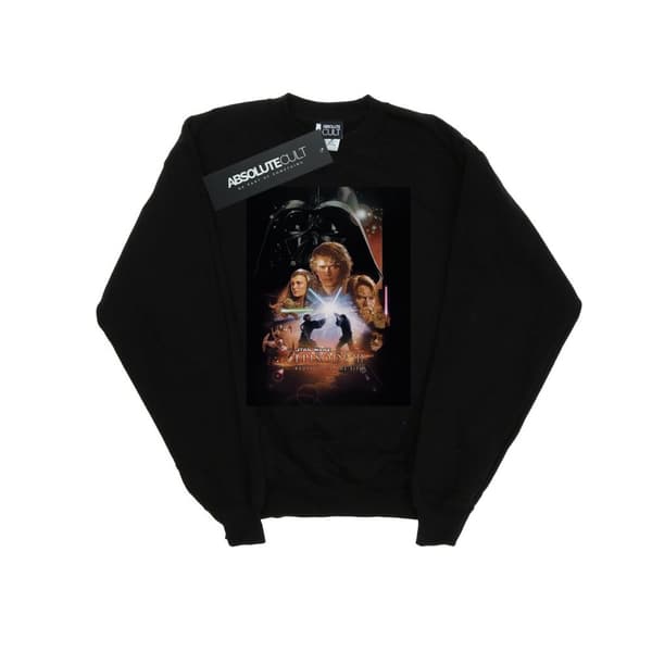 Star Wars Mens Episode III Movie Poster Sweatshirt Black S