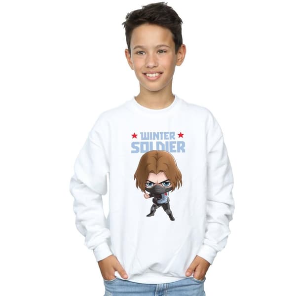 Marvel Boys Winter Soldier Bucky Toon Sweatshirt