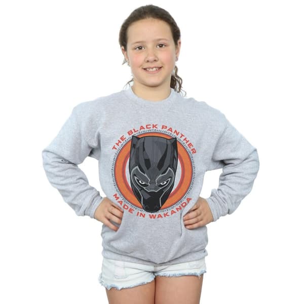 Marvel Black Panther Made in Wakanda Röd Sweatshirt för flickor