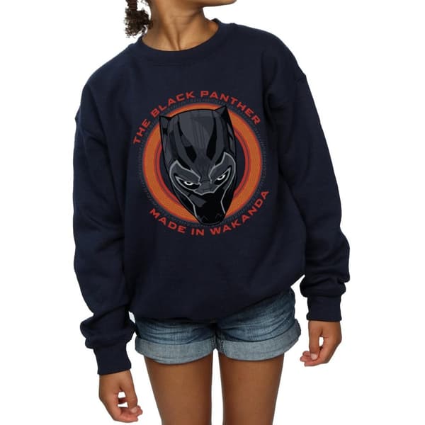 Marvel Black Panther Made in Wakanda Röd Sweatshirt för flickor