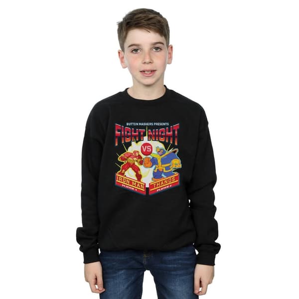 Marvel Pojkar Fight Night Iron Man Vs Thanos Sweatshirt