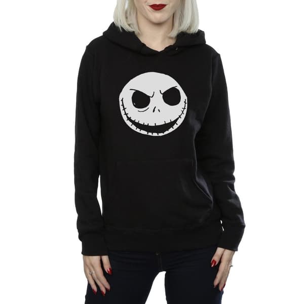 Disney Nightmare Before Christmas Jack Skellington Face Hoodie - dam/dam