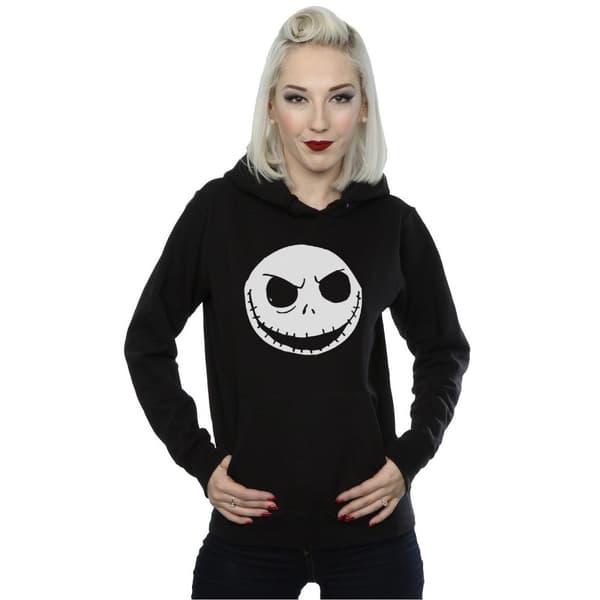 Disney Nightmare Before Christmas Jack Skellington Face Hoodie - dam/dam
