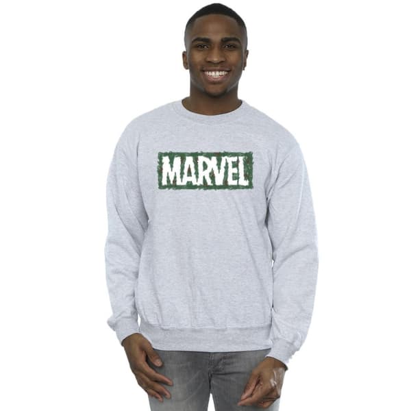 Marvel Mens Holly Logo Sweatshirt