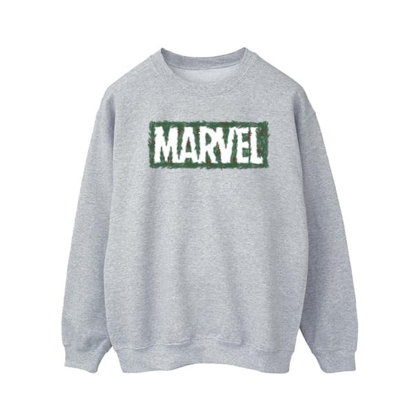 Marvel Mens Holly Logo Sweatshirt