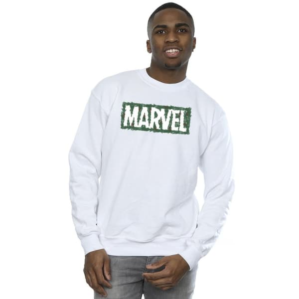 Marvel Mens Holly Logo Sweatshirt